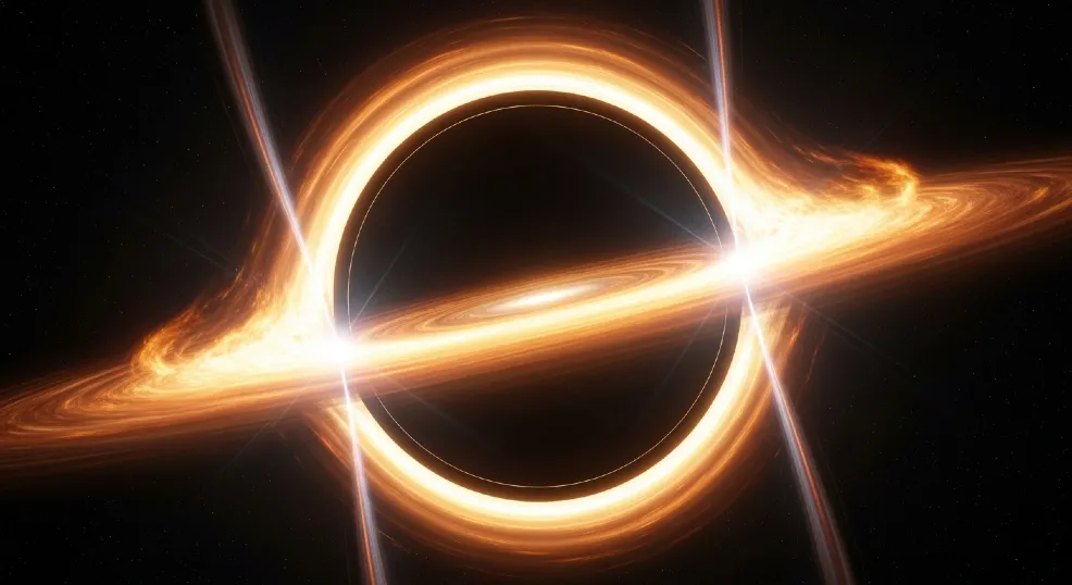 Descubren corona de agujero negro