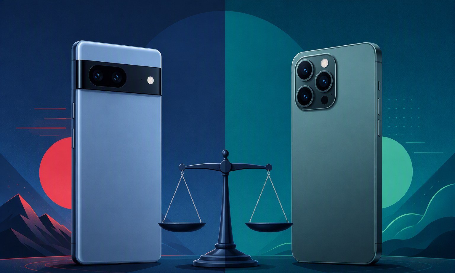 Pixel 11 frente a iPhone 18 Pro en una balanza, el duelo de flagships del otoño de 2026