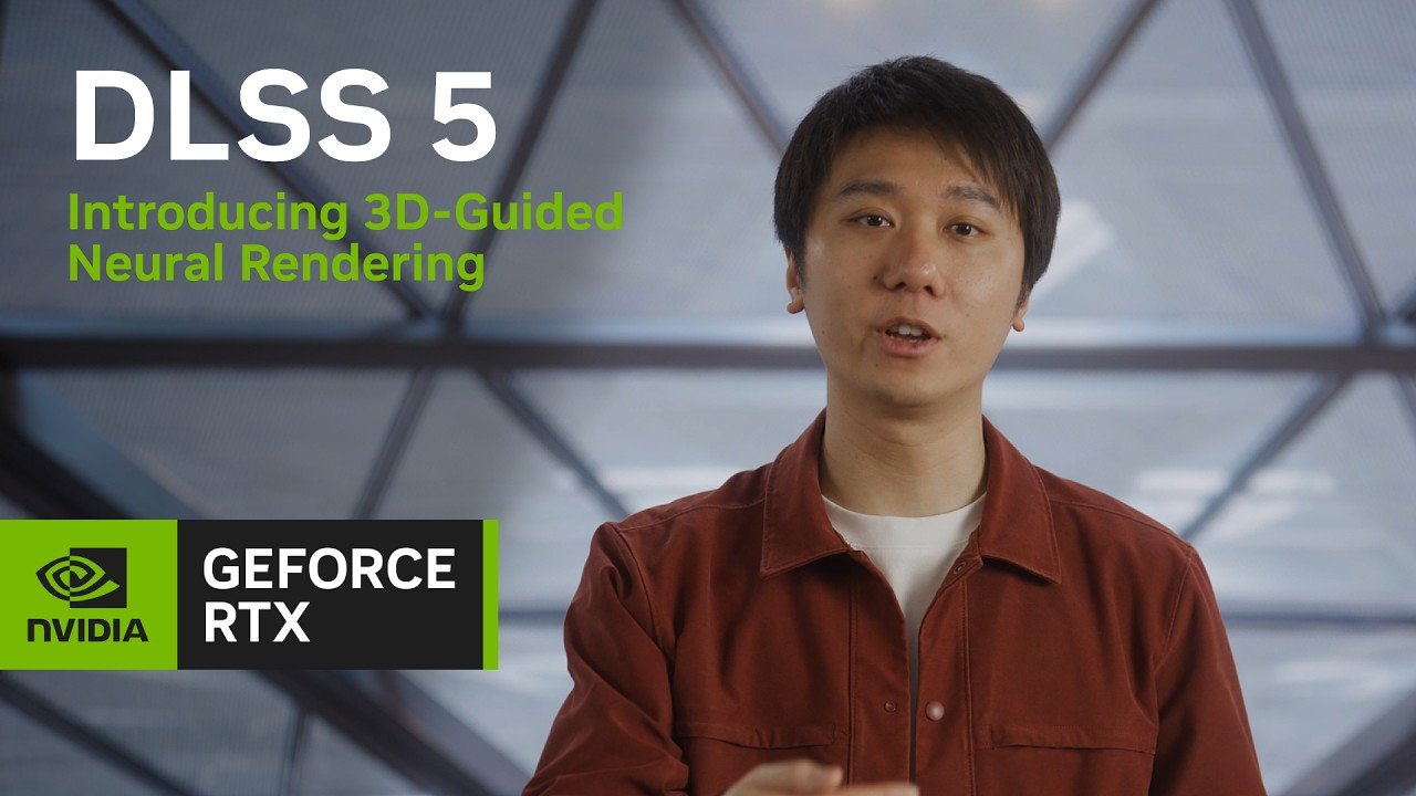 Nvidia presenta DLSS 5 y el renderizado neuronal 3D en su anuncio para GeForce (NVIDIA en YouTube)