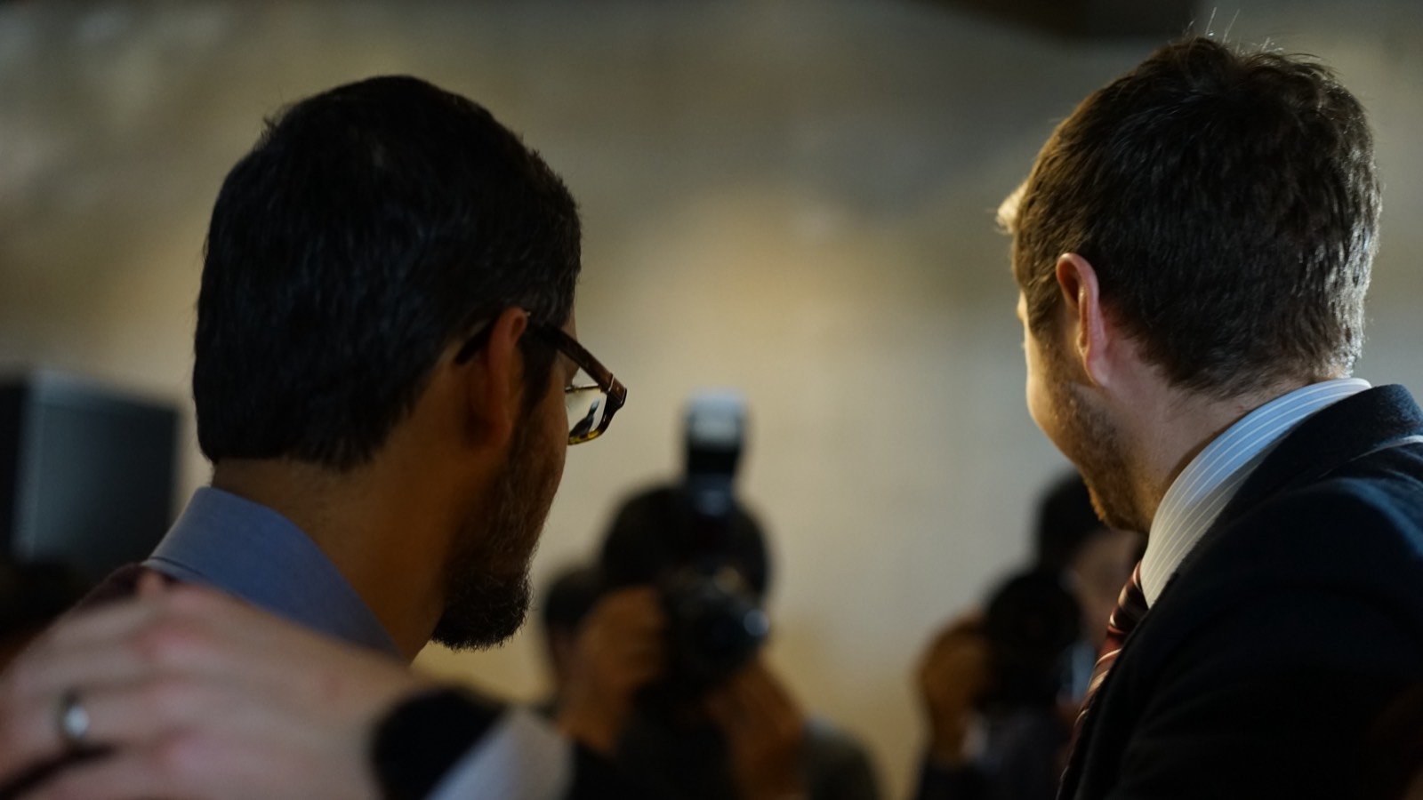 El CEO de Google, Sundar Pichai, en un encuentro con la comunidad tecnológica