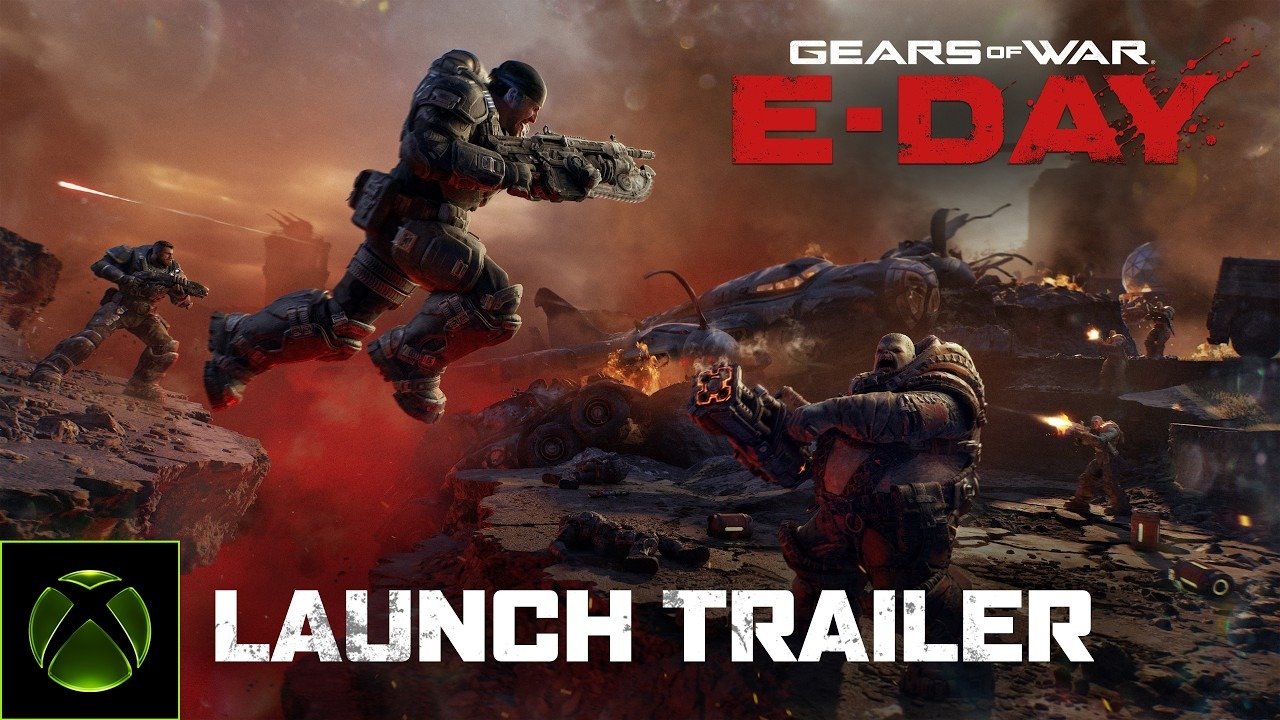Imagen del tráiler de lanzamiento oficial de Gears of War: E-Day, disponible hoy en Xbox Series X y S, PC y Game Pass