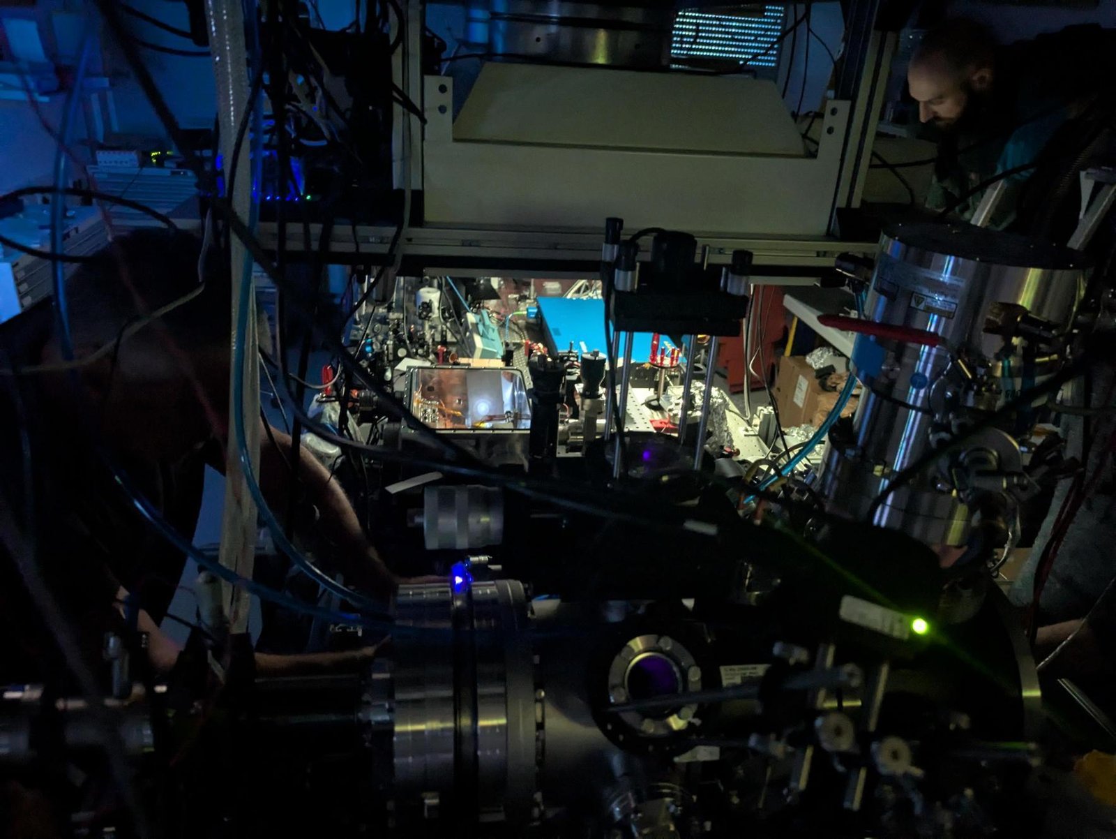 Vista del laboratorio en Viena donde se está desarrollando el primer reloj nuclear del mundo.