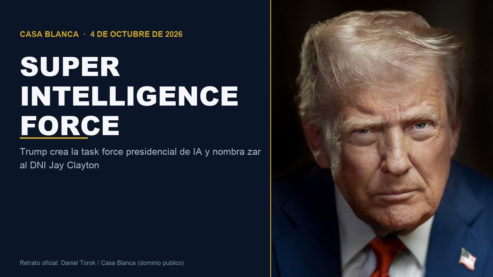 Super Intelligence Force: Trump crea su fuerza de la IA